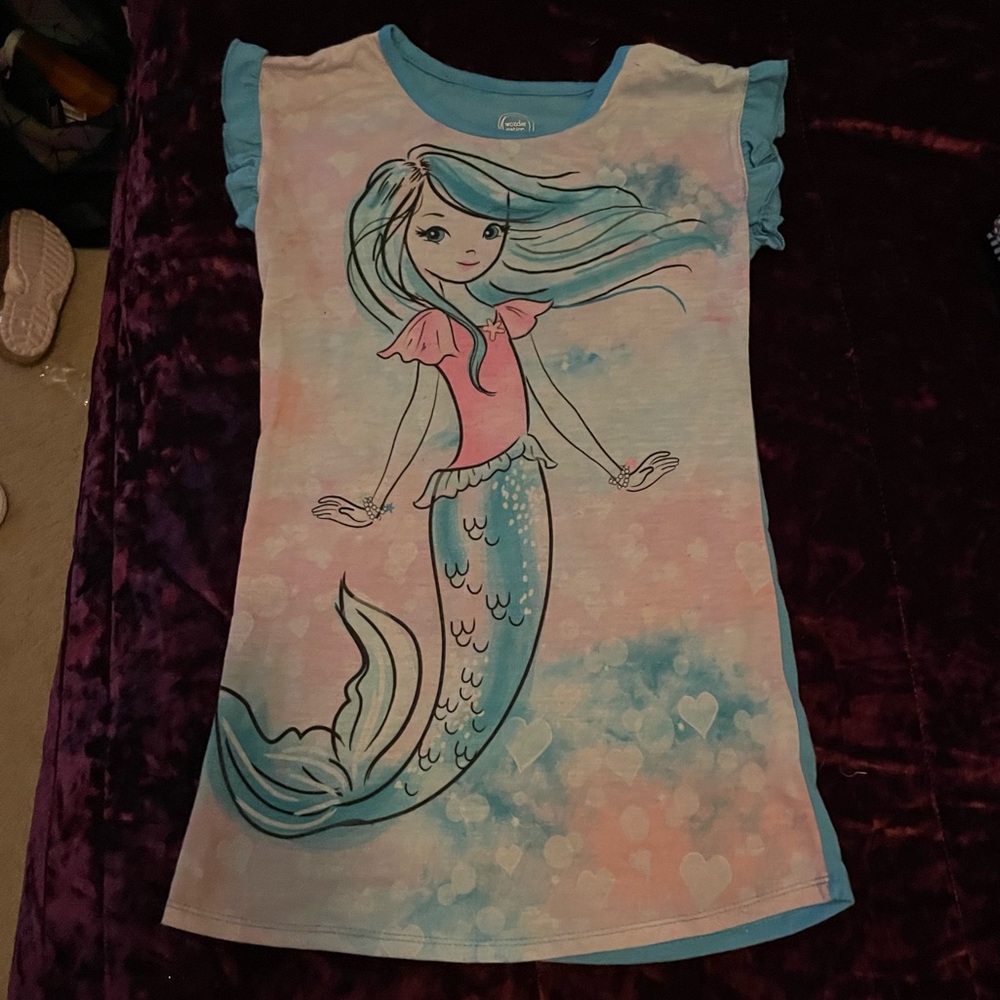 Wonder Nation - (XS 4/5) Girls Mermaid Nightgown